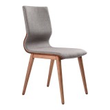 Everett Mid-Century Walnut Wood - Dining Chair