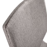 Everett Mid-Century Walnut Wood - Dining Chair - Back Seat Close-Up