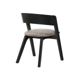 Laredo Jackie Black Dining Chair - Back Angle