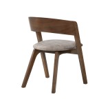 Laredo Jackie Walnut Dining Chair - Back Angle