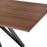 Wade Mid-Century Walnut Wood - Table Edge