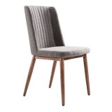 Wade Mid-Century Walnut Wood - Dining Chair