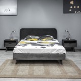 Mohave 3 Piece Acacia Queen Bed and Nightstands Bedroom Set - Lifestyle 2