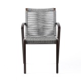 Oasis and Brielle Dark Dining Chair - Front