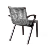 Oasis and Brielle Dark Dining Chair - Back Angle