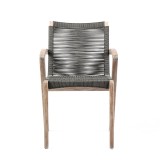 Oasis and Brielle Dark Dining Chair - Front