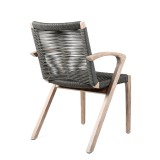 Oasis and Brielle Dark Dining Chair - Back Angle