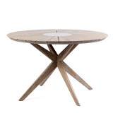 Oasis and Brielle Dark Dining Table