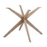 Oasis and Brielle Dark Dining Table - Leg Close-Up
