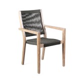 Sienna and Madsen Eucalyptus Wood Dining Chair