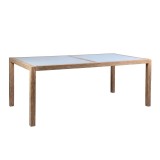 Sienna and Madsen Eucalyptus Wood Dining Table