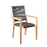 Sienna and Madsen Acacia Wood Dining Chair Angled