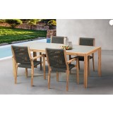Sienna and Madsen Acacia Wood Dining Chair - Lifestyle