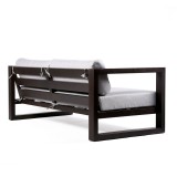 Paradise Sofa with Dark Finish - Back Angle