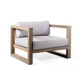 Paradise Lounge Chair with Dark Finish - Angled