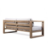 Paradise Sofa with Dark Finish - Back Angle