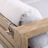 Paradise Sofa with Dark Finish - Sofa Edge Close Up