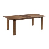 Treviso Mid-Century Walnut Wood - Dining Table Extended