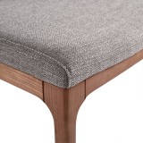 Parker Mid-Century Walnut Wood - Dining Chair Edge