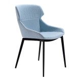Kenna Contemporary Grey Glass - Dining Chair