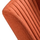Maine Contemporary Grey Glass - Dining Chair - Seat Back Close-Up
