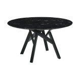 Venus Piece Black Dining Table - Front