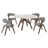 Venus Rowan 5 Piece Walnut Dining Set