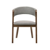 Venus Rowan Walnut Dining Chair - Front
