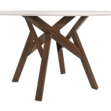 Venus Jackie Walnut Dining Table - Side
