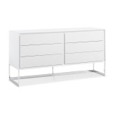 Skylar Buffet High Gloss White - Angled