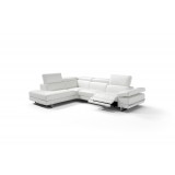Livio Sectional Large In White - Angled