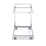 Sandra Side Table/Bar Cart - Front