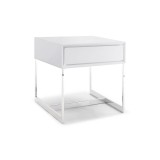 Skylar Side Table - High Gloss White