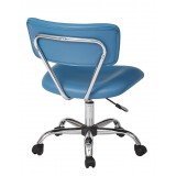 Vista Task Office Chair - Blue Faux Leather