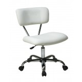 Vista Task Office Chair - White Vinyl