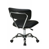 Vista Task Office Chair - Black Faux