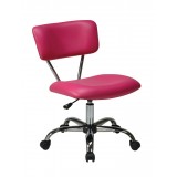 Vista Task Office Chair - Pink Vinyl