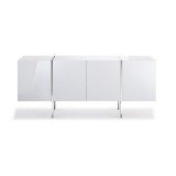 Whiteline Modern Living Struttura Small Buffet - High Gloss White