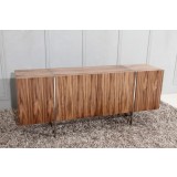 Whiteline Modern Living Struttura Buffet Small - Walnut Veneer - Lifestyle
