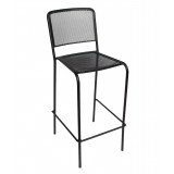 Chesapeake Barstool Micro Mesh Seat & Back - Powder Coated Steel - Black