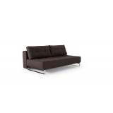 Supremax D.E.L. With Begum Dark Brown Fabric and Chrome Legs - 