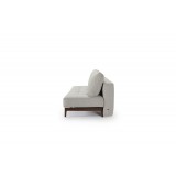 Supremax Quilt Deluxe Sofa In Dark Wood Legs - Side