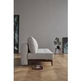 Supremax Quilt Deluxe Sofa In Dark Wood Legs - Side Angled