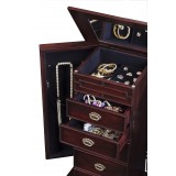 Augusta Jewelry Armoire - Drawers Opened