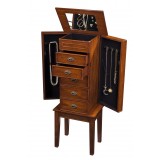 Augusta Jewelry Armoire - Drawers Opened