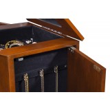 Berkeley Jewelry Armoire - Coffee - Upclose