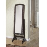 Abby Jewelry Armoire Cheval Mirror - Closed