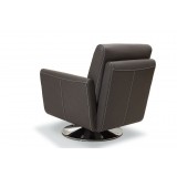 Syria Swivel Chair Dark Grey - Back Angle