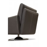 Syria Swivel Chair Dark Grey - Back