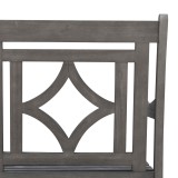Renaissance Outdoor Wood Patio Extendable Dining Chair - Seat Back Close-Up